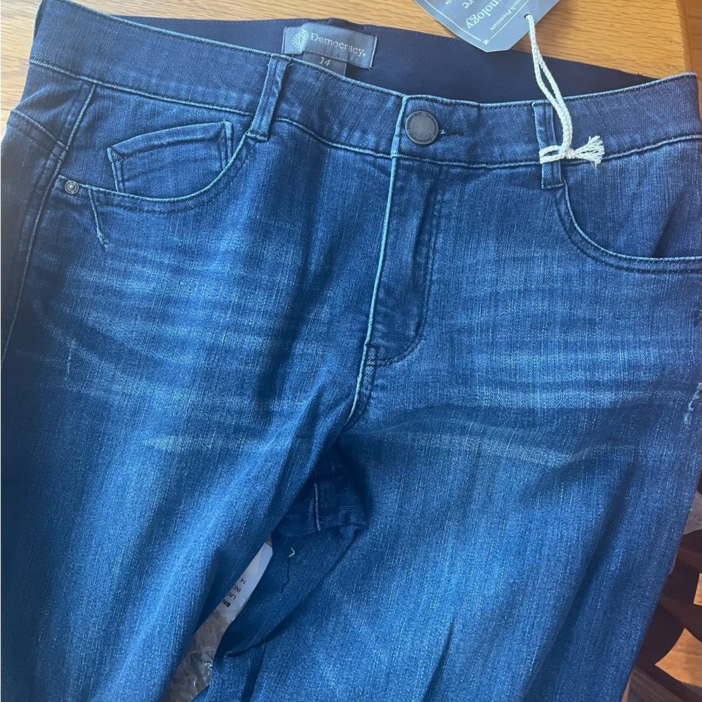 NWT.   Democracy “Ab” Technology Kick Flare jeans.  Size 14